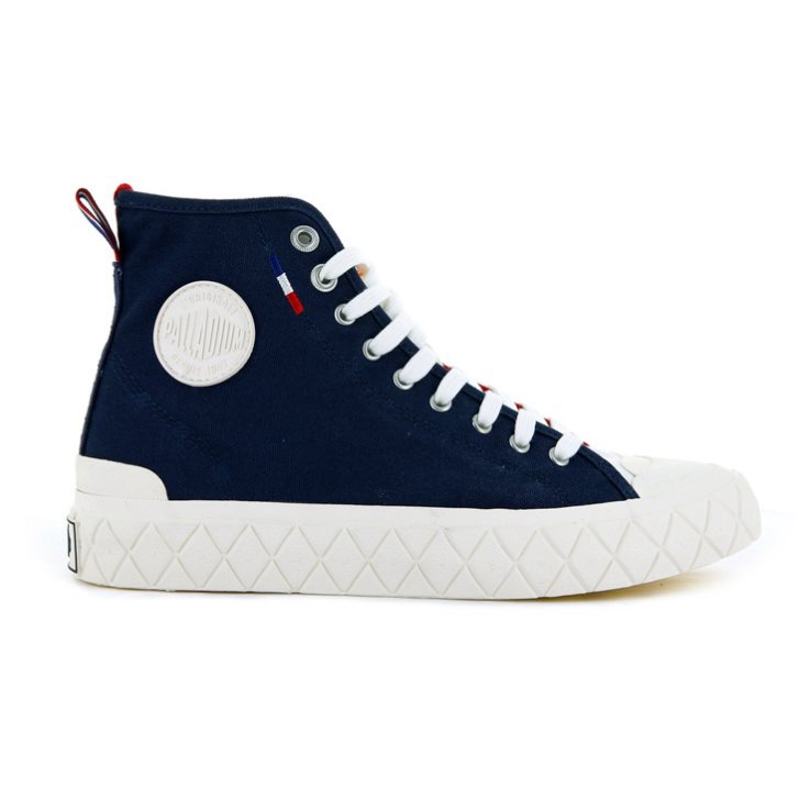 Dámské Tenisky Palladium Palla Ace Platene High Tops Tmavě Blankyt Červené | CZ GYF-65E